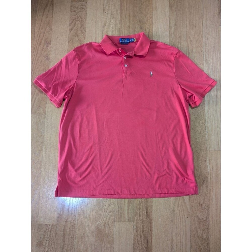 Polo Ralph Lauren Mens XL Classic Fit Polo Shirt Red Pony Cotton SS
